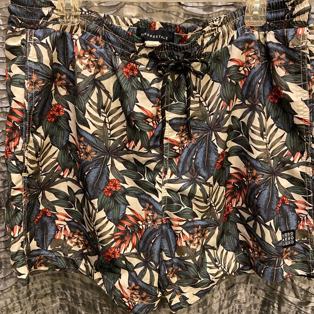 Set Of (2) Men’s Swimming Trunks Design  Sunflower Print & Tropical Large - Picture 2 of 9